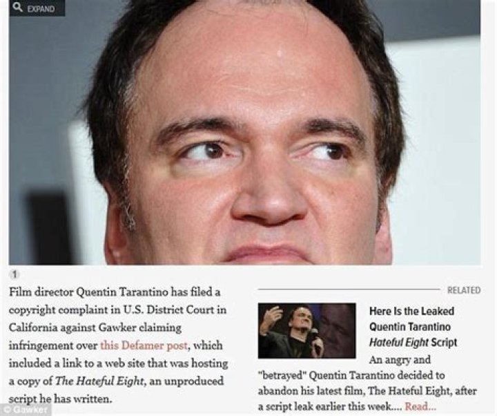 Gawker isn’t Backing Down From Quentin Tarantino Lawsuit